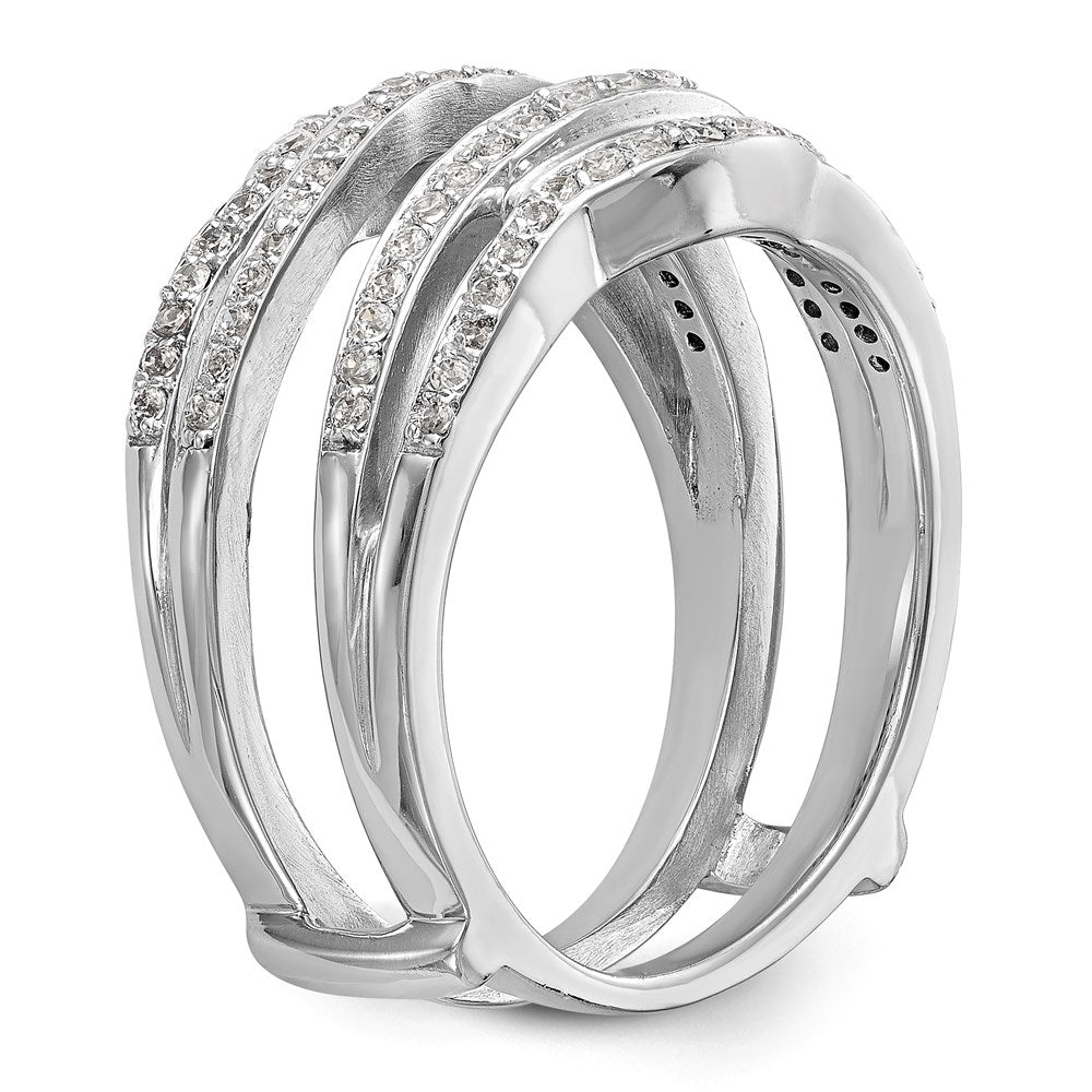 14K White Gold 1/2 carat Diamond Complete Ring Guard