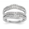 14K White Gold 1/2 carat Diamond Complete Ring Guard