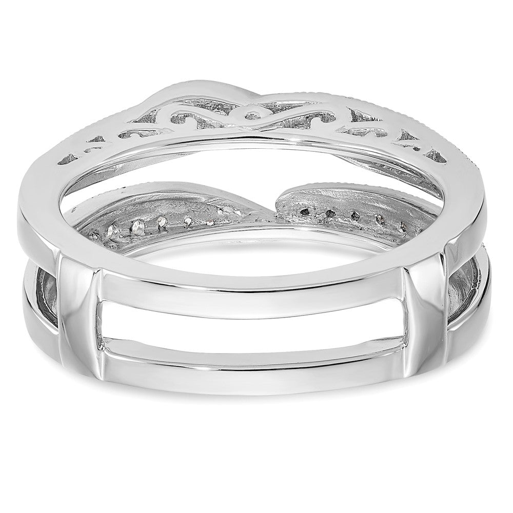 14K White Gold 1/4 carat Diamond Complete Ring Guard