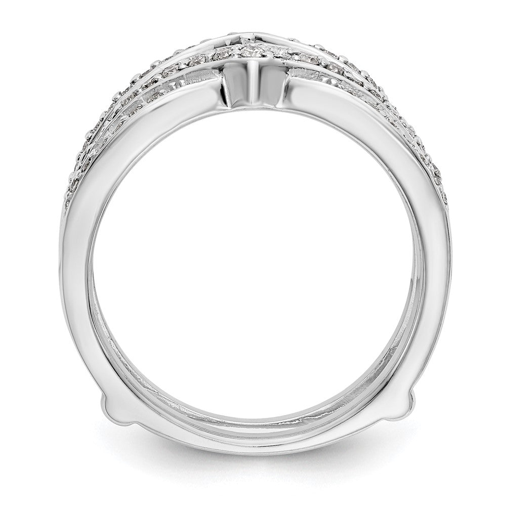 14K White Gold 1/2 carat Diamond Complete Ring Guard