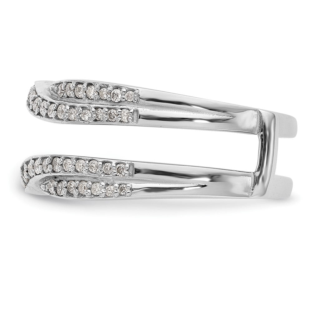 14K White Gold 1/2 carat Diamond Complete Ring Guard