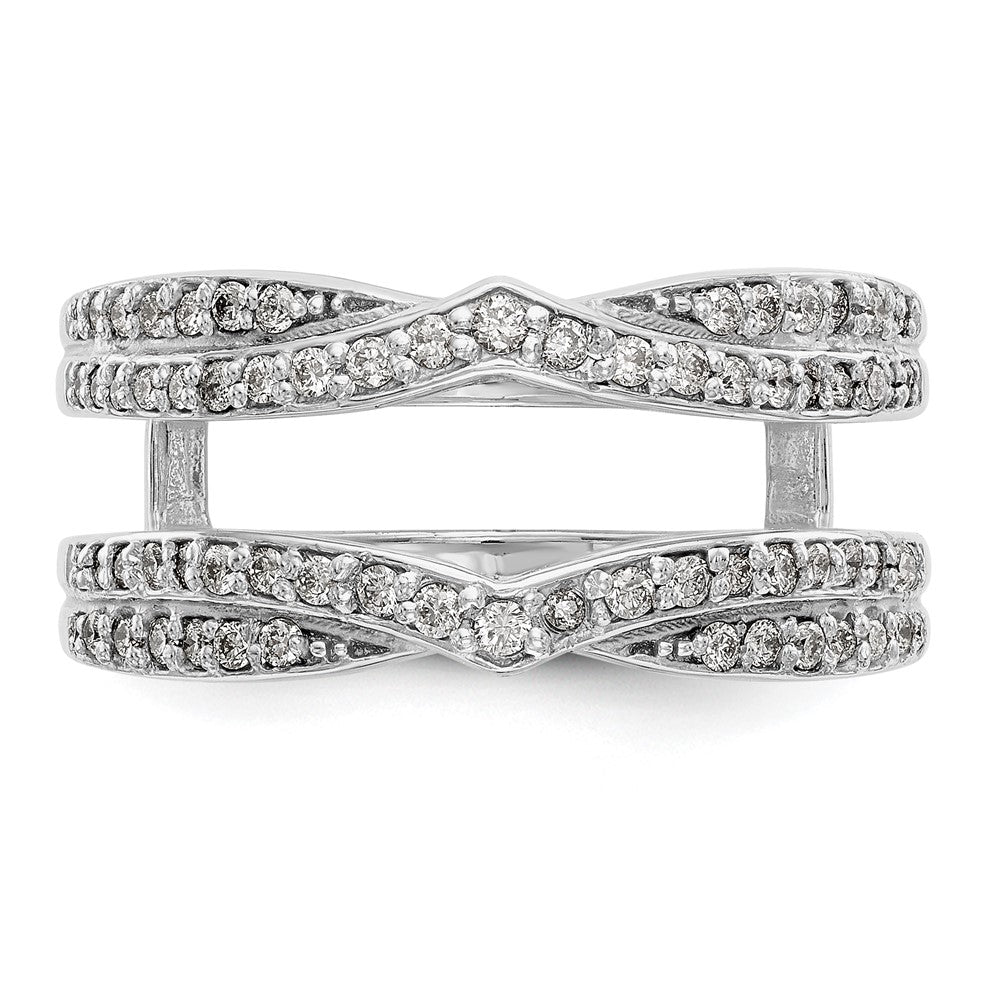 14K White Gold 1/2 carat Diamond Complete Ring Guard