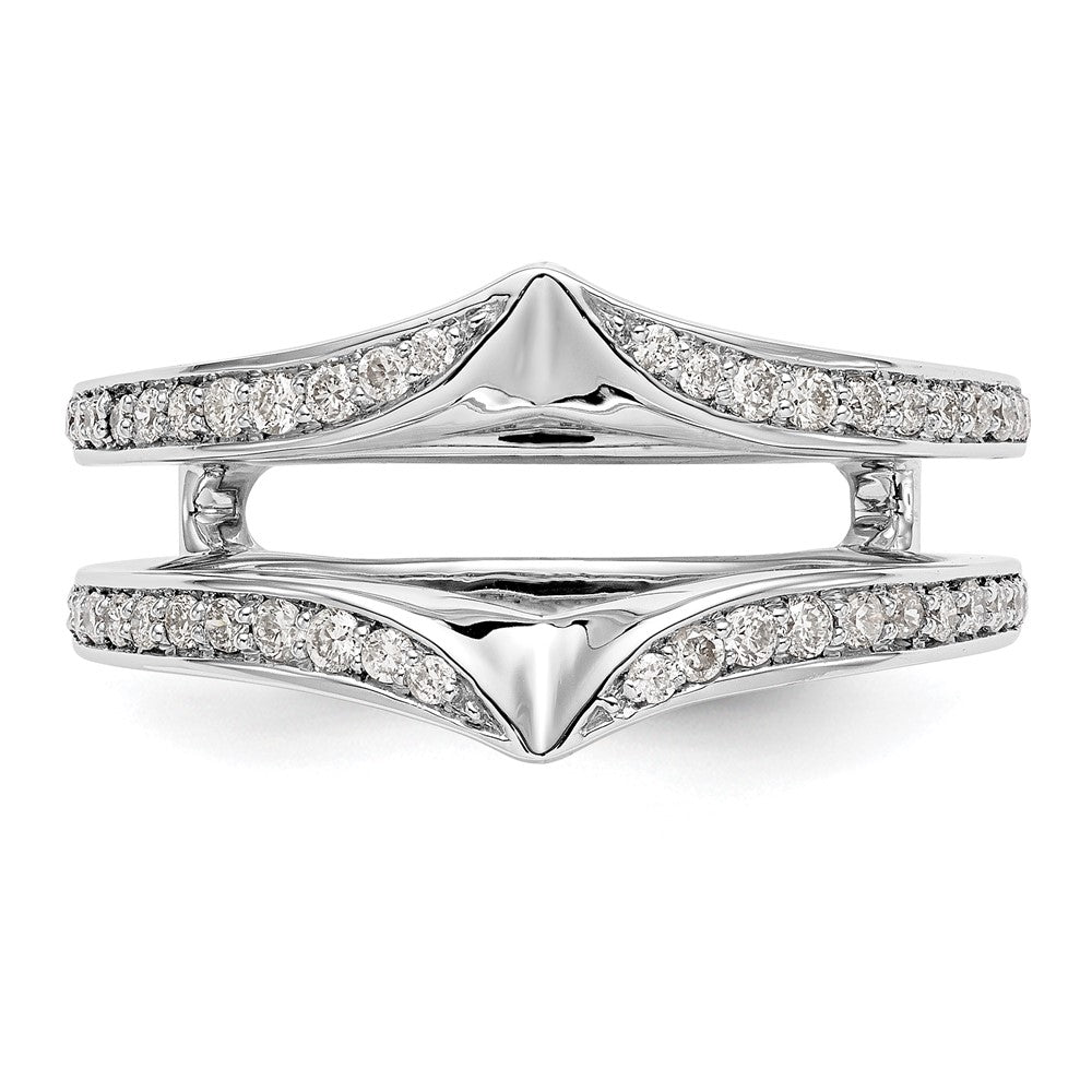 14K White Gold 1/3 carat Diamond Complete Ring Guard