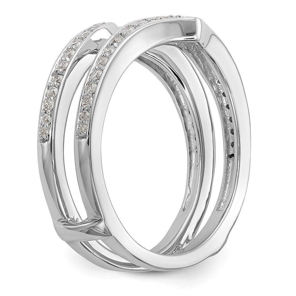14K White Gold 1/3 carat Diamond Complete Ring Guard