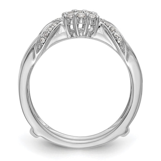 14K White Gold 1/5 carat Diamond Complete Ring Guard