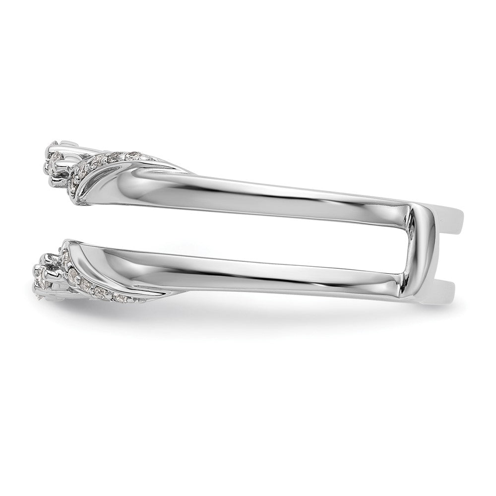 14K White Gold 1/5 carat Diamond Complete Ring Guard