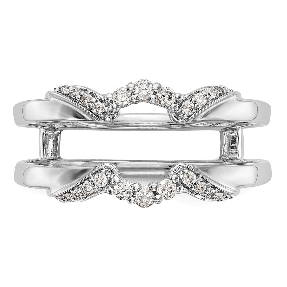 14K White Gold 1/5 carat Diamond Complete Ring Guard