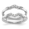 14K White Gold 1/5 carat Diamond Complete Ring Guard