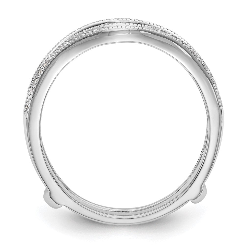 14K White Gold 1/4 carat Diamond Complete Ring Guard