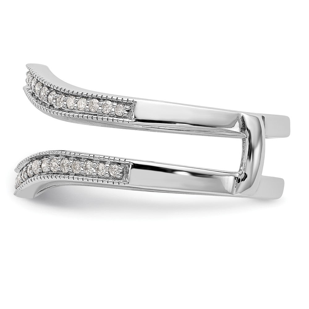 14K White Gold 1/4 carat Diamond Complete Ring Guard