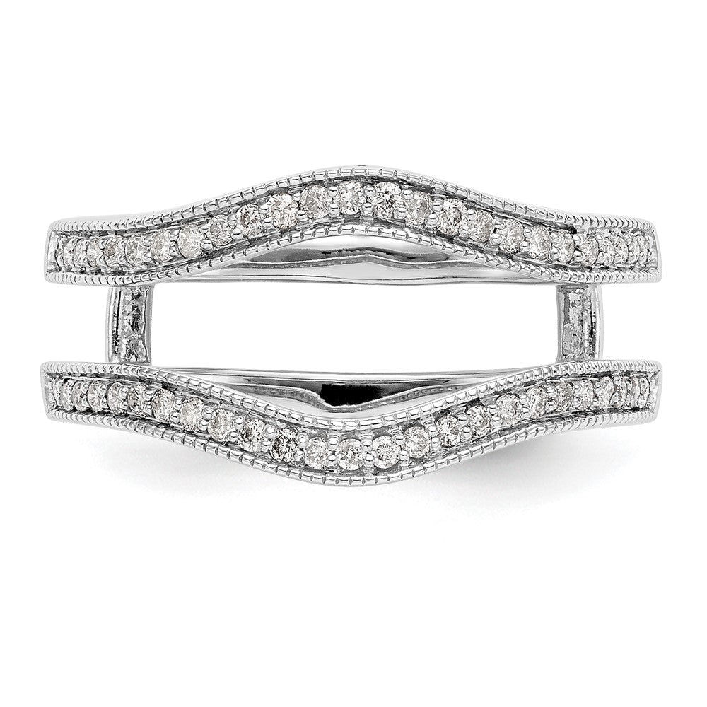 14K White Gold 1/4 carat Diamond Complete Ring Guard