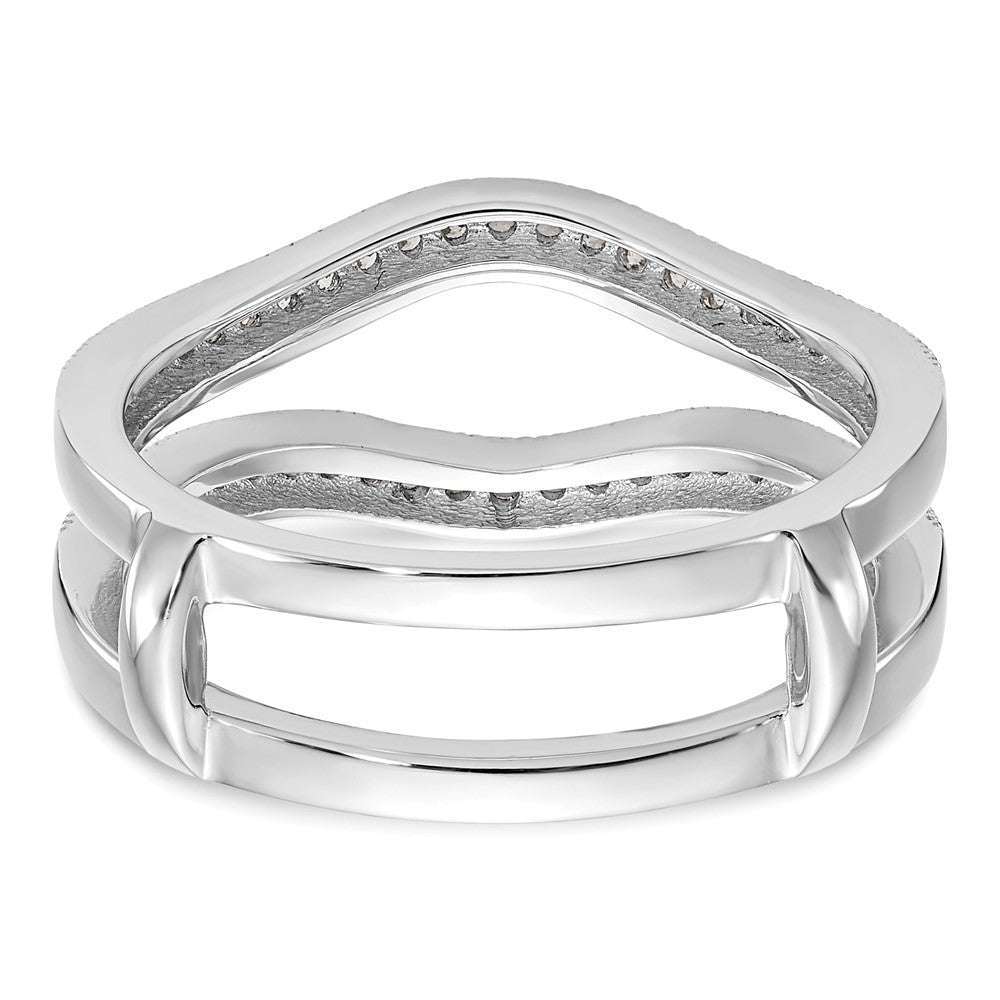14K White Gold 1/4 carat Diamond Complete Ring Guard