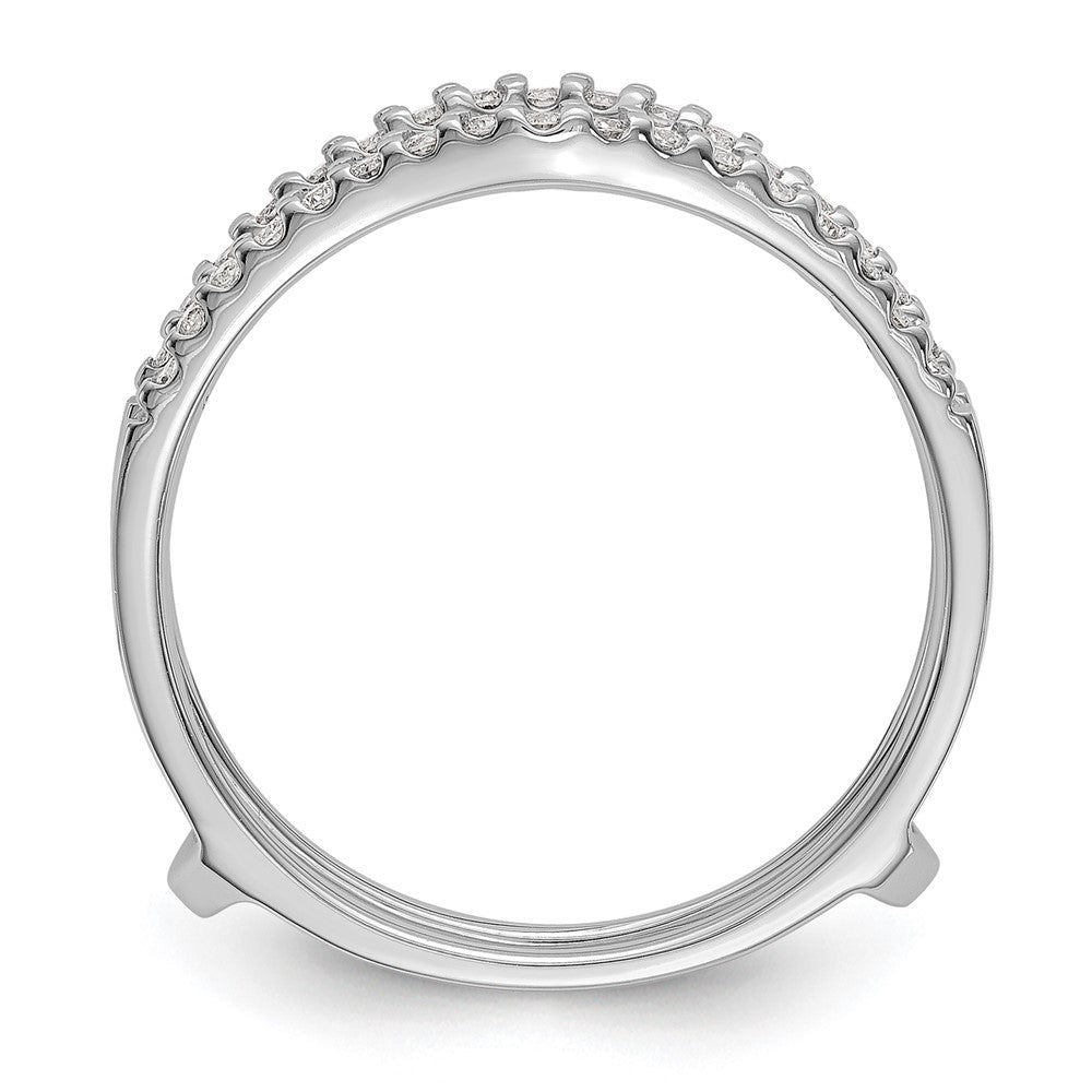 True Origin 14K White Gold 1/4 carat Lab Grown Diamond VS+ F+ Complete Ring Guard