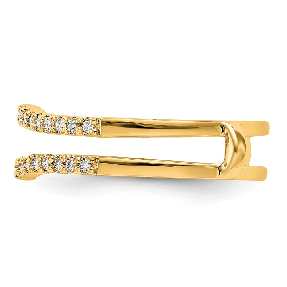 14K Yellow Gold Diamond Guard