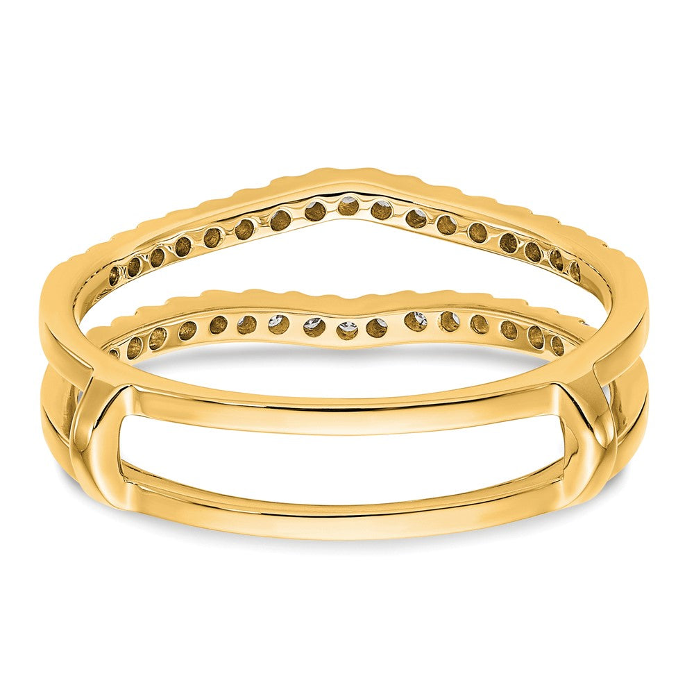14K Yellow Gold Diamond Guard