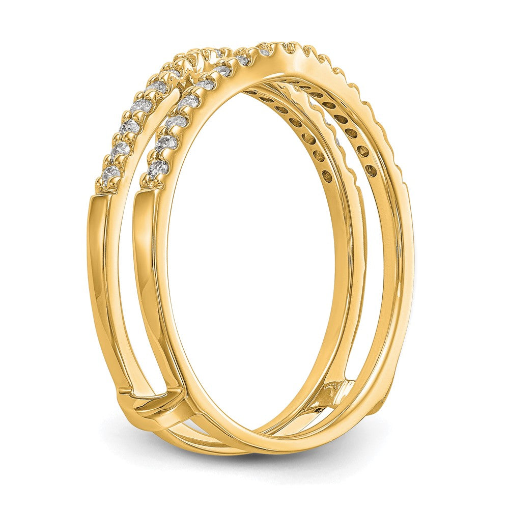 14K Yellow Gold Diamond Guard