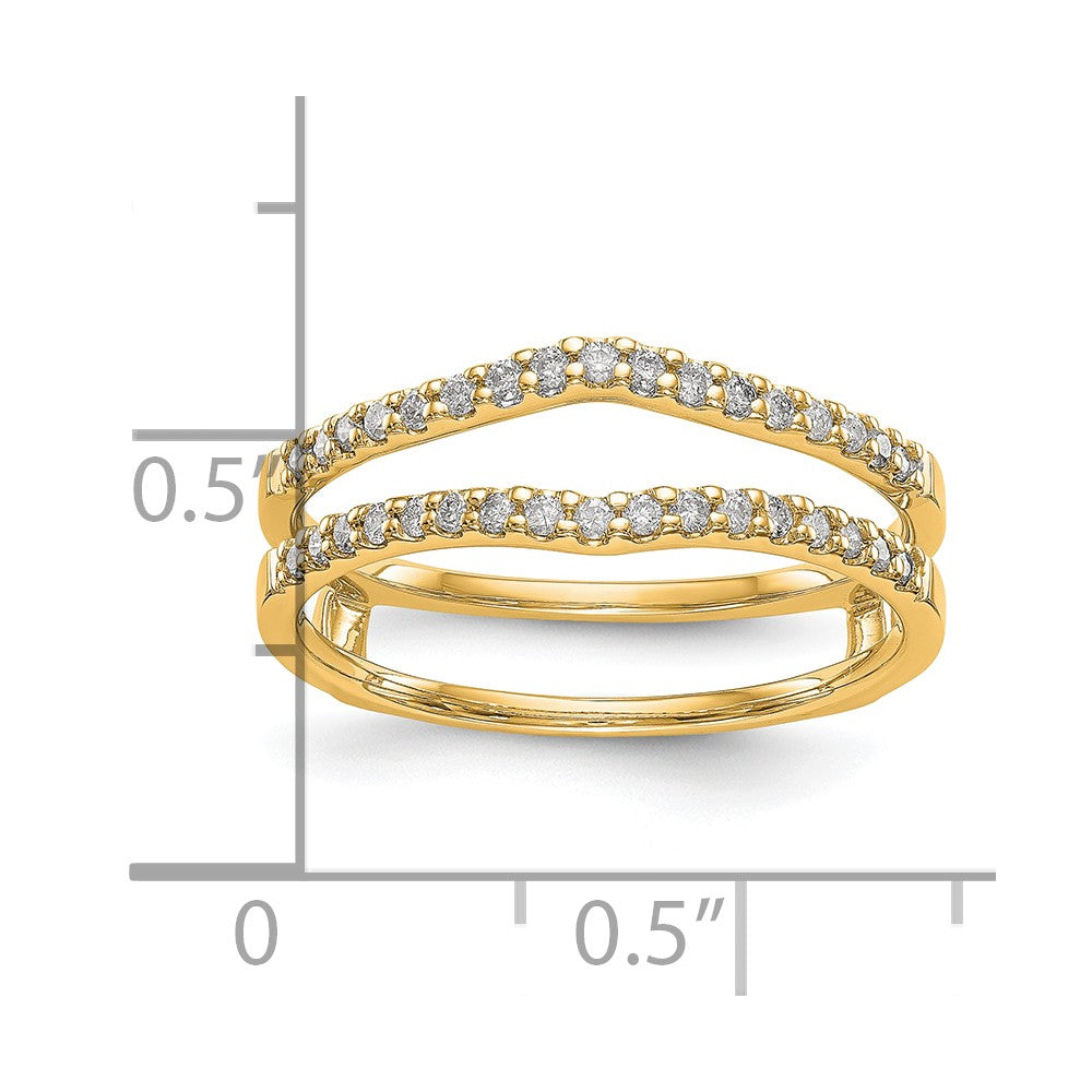 14K Yellow Gold Diamond Guard