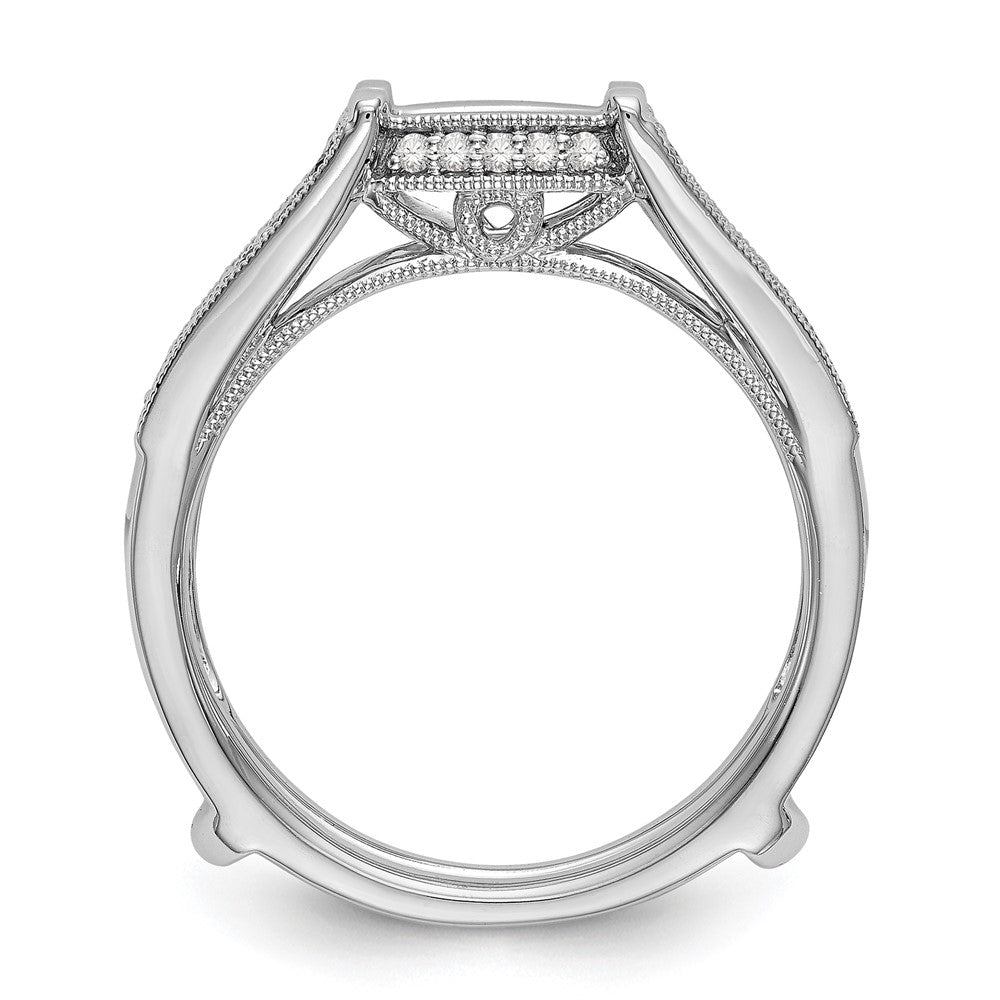 14K White Gold 1/3 carat Diamond Complete Ring Guard