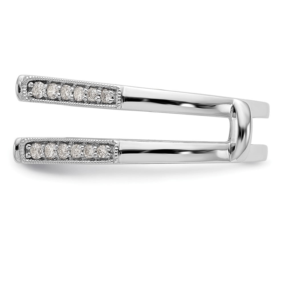 14K White Gold 1/3 carat Diamond Complete Ring Guard
