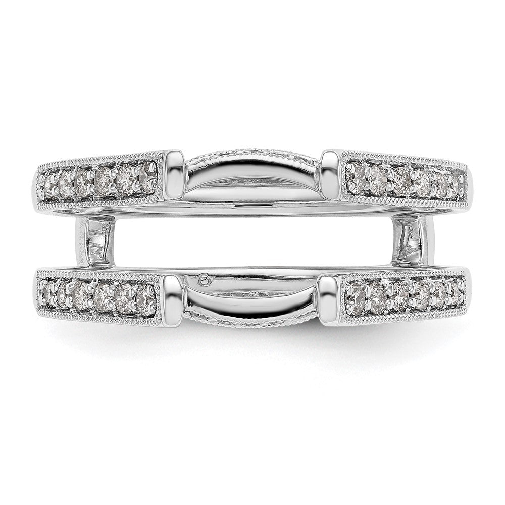 14K White Gold 1/3 carat Diamond Complete Ring Guard