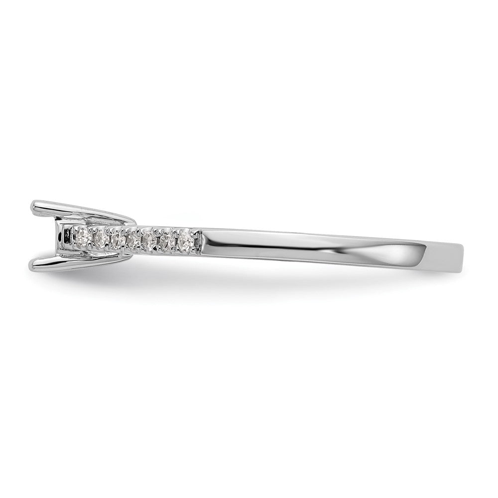 First Promise 14k White Gold 1/5 carat Lab Grown Diamond VS/SI+ G+ Complete Petite Engagement Ring