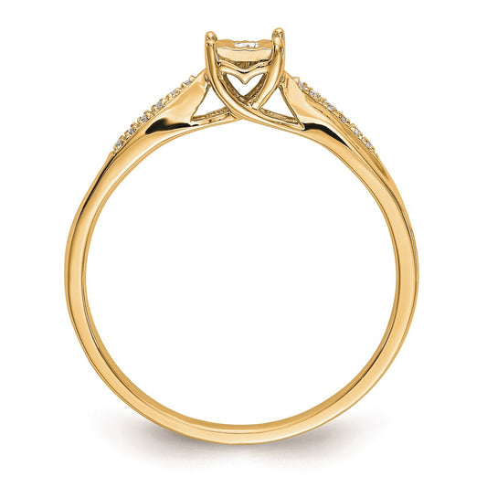 10K Complete Diamond Engagement Ring