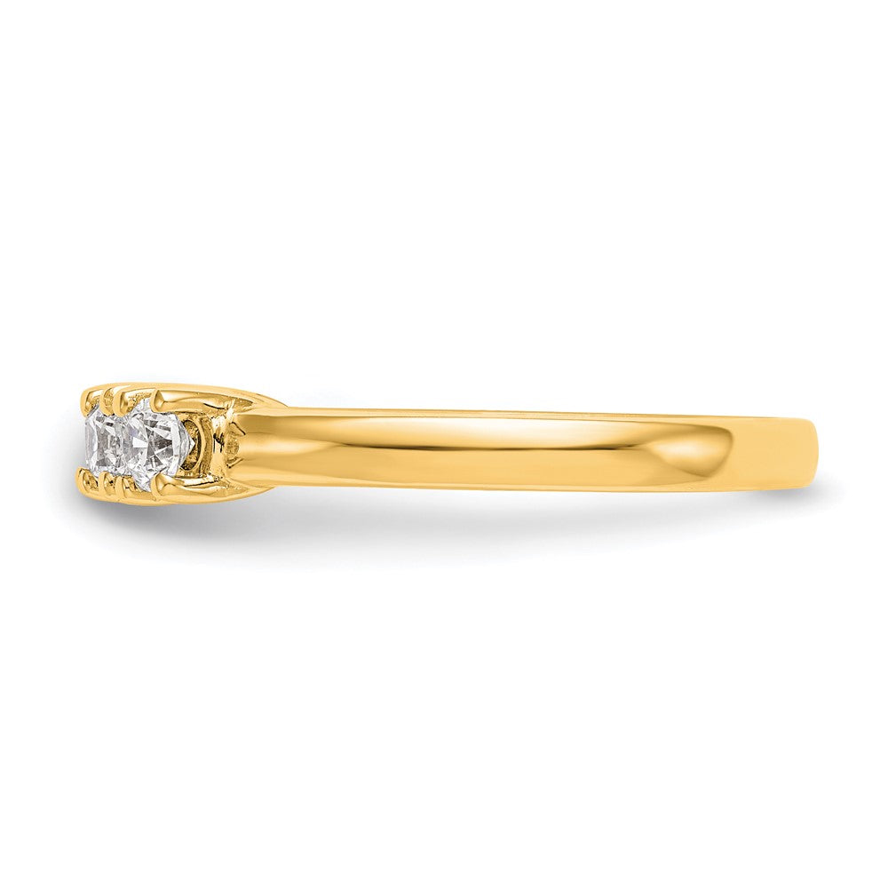 14K Yellow Gold 5-Stone Prong-Set (Holds 5-3.8mm Round) Diamond Band Mounting