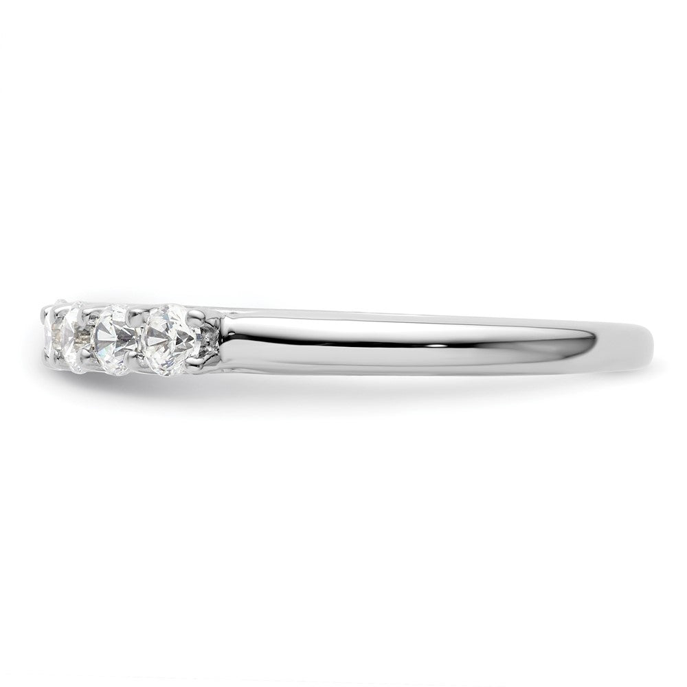14K White Gold 6-Stone Shared Prong (Holds 6-2.7mm Round) Diamond Band Mounting