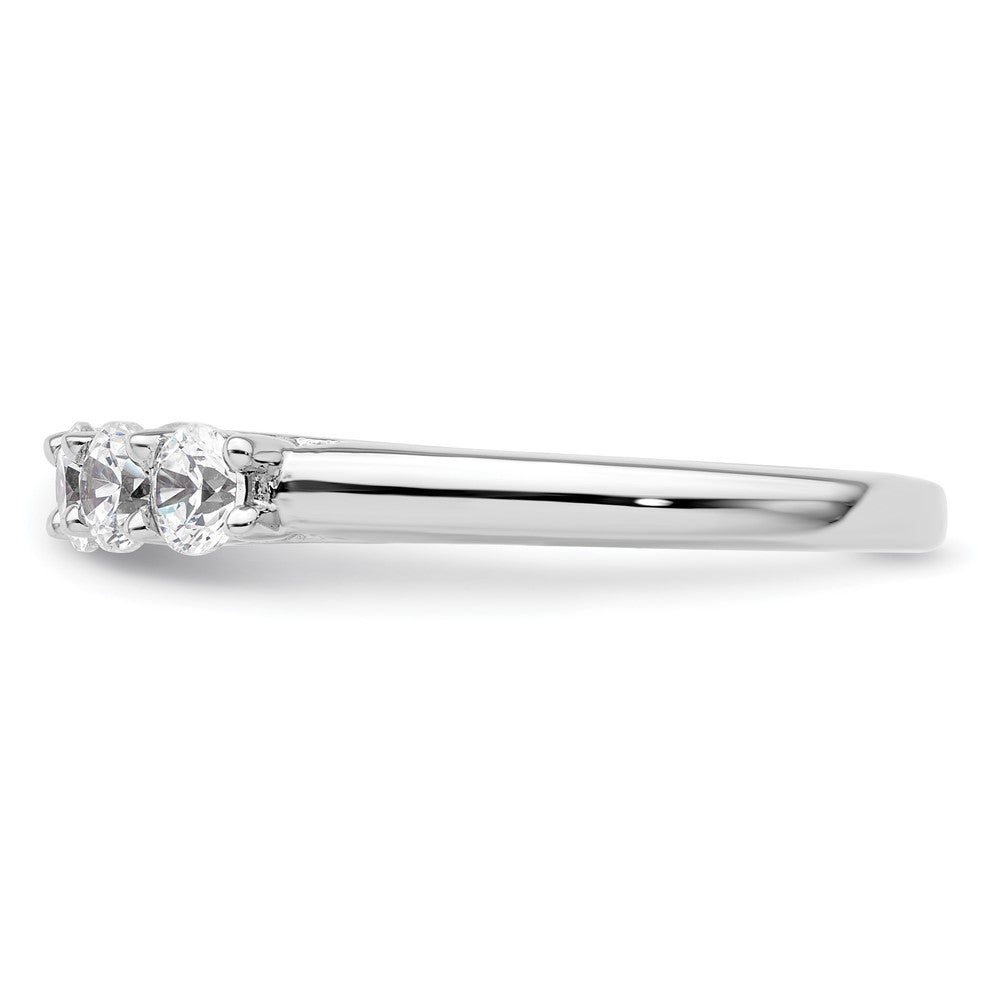 14K White Gold 6-Stone Shared Prong (Holds 6-3.5mm Round) Diamond Band Mounting