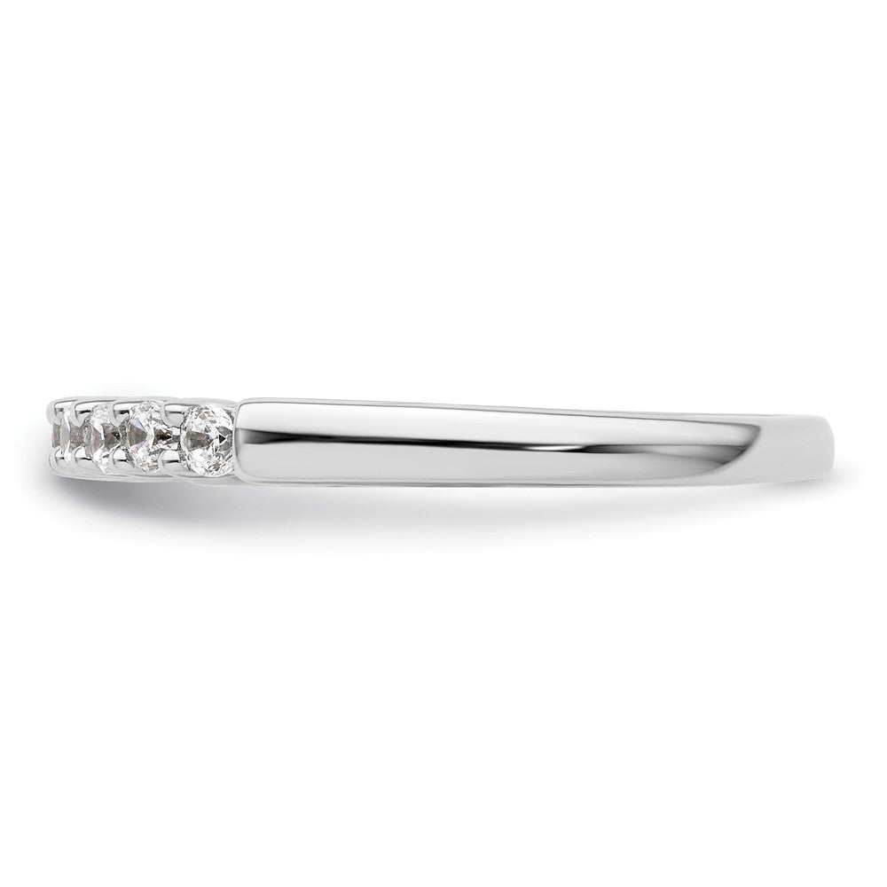 14K White Gold 9-Stone Shared Prong (Holds 9-2.0mm Round) Diamond Band Mounting