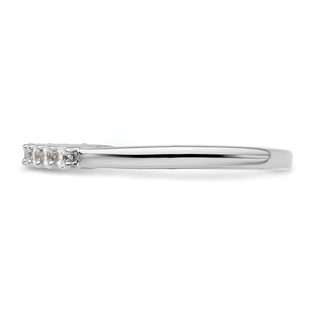 14K White Gold 9-Stone Shared Prong (Holds 9-2.0mm Round) Diamond Band Mounting