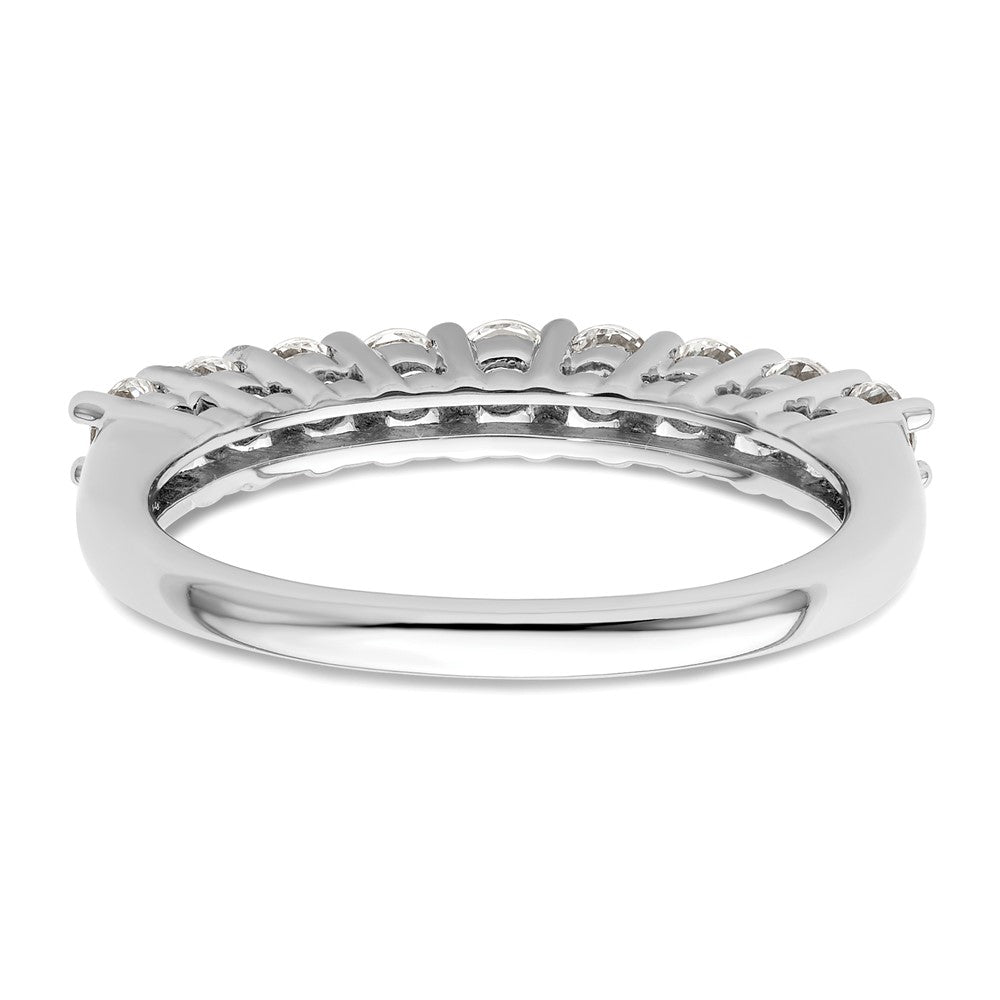 14K White Gold 9-Stone Shared Prong (Holds 9-2.7mm Round) Diamond Band Mounting