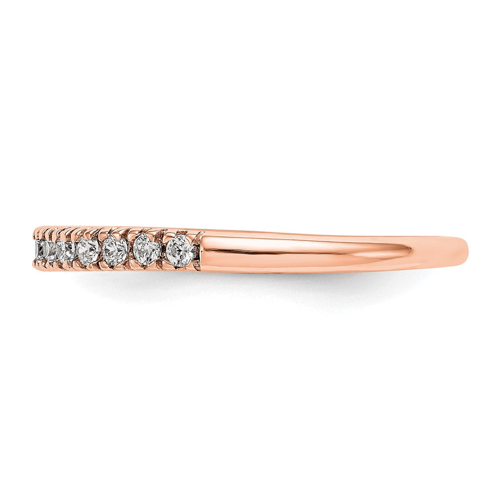 14K Rose Gold 1/4 carat Complete Diamond Band