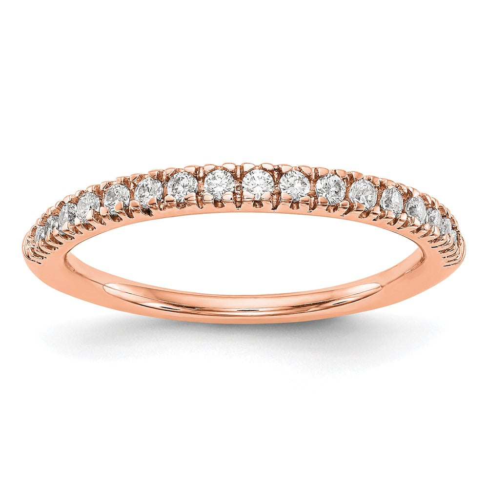 14K Rose Gold 1/4 carat Complete Diamond Band