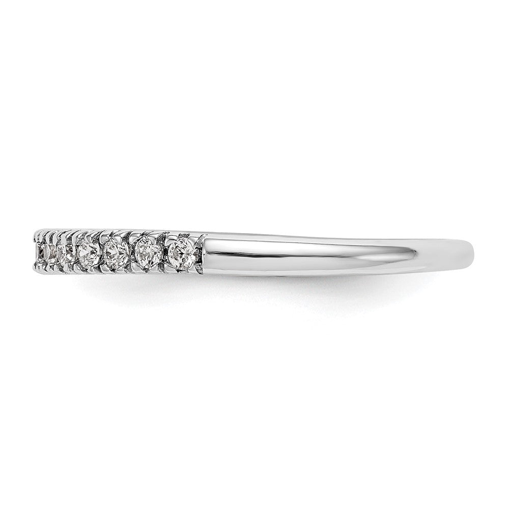 True Origin 14K White Gold 1/4 carat Lab Grown Diamond VS+ F+ Complete Wedding Band