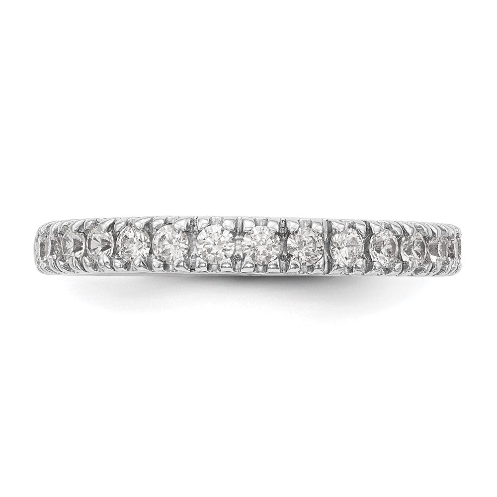 True Origin 14K White Gold 1/2 carat Lab Grown Diamond VS+ F+ Complete Wedding Band