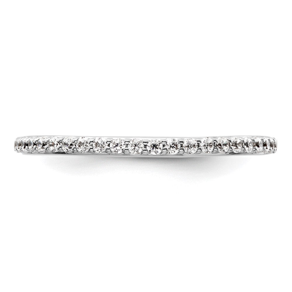 14K White Gold Lab Grown Diamond VS/SI+ G+ Band