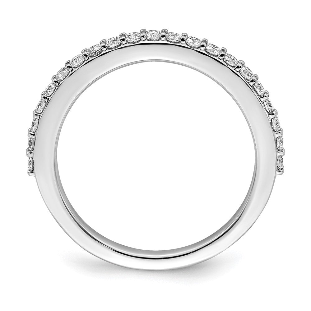 True Origin 14K White Gold 3/8 carat Lab Grown Diamond VS+ F+ Complete Wedding Band