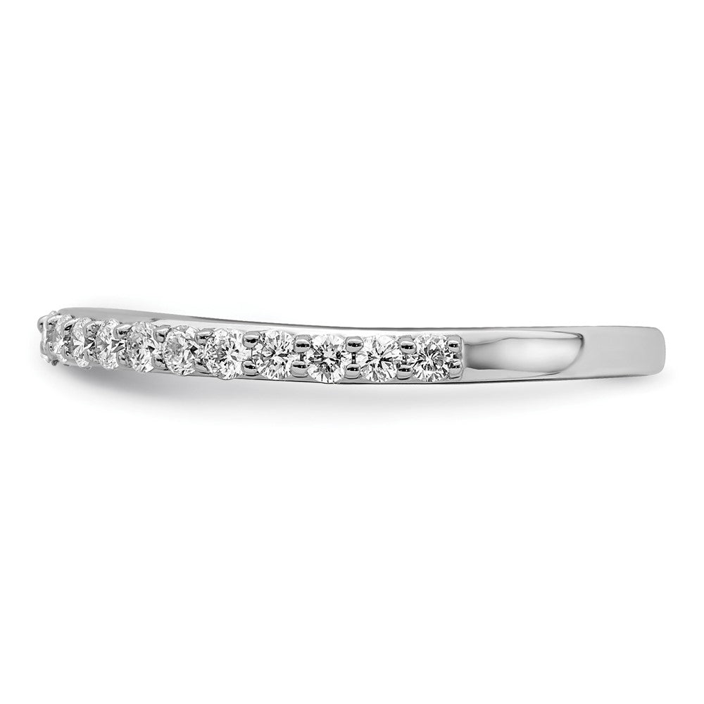 True Origin 14K White Gold 3/8 carat Lab Grown Diamond VS+ F+ Complete Wedding Band