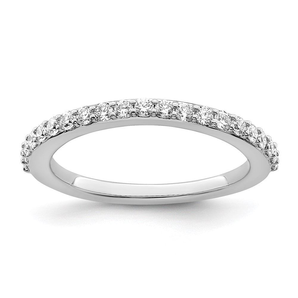 True Origin 14K White Gold 3/8 carat Lab Grown Diamond VS+ F+ Complete Wedding Band