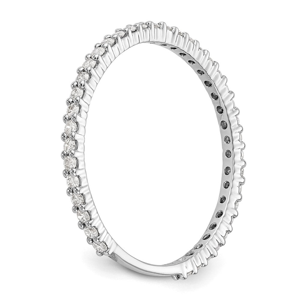 14K White Gold 1/3 carat Complete Diamond Wedding Band