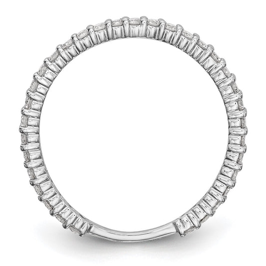14K White Gold 3/8 carat Complete Round Diamond Band