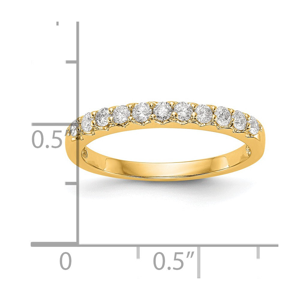 14k 1/3 carat Lab Grown Diamond VS/SI+ G+ Complete Band
