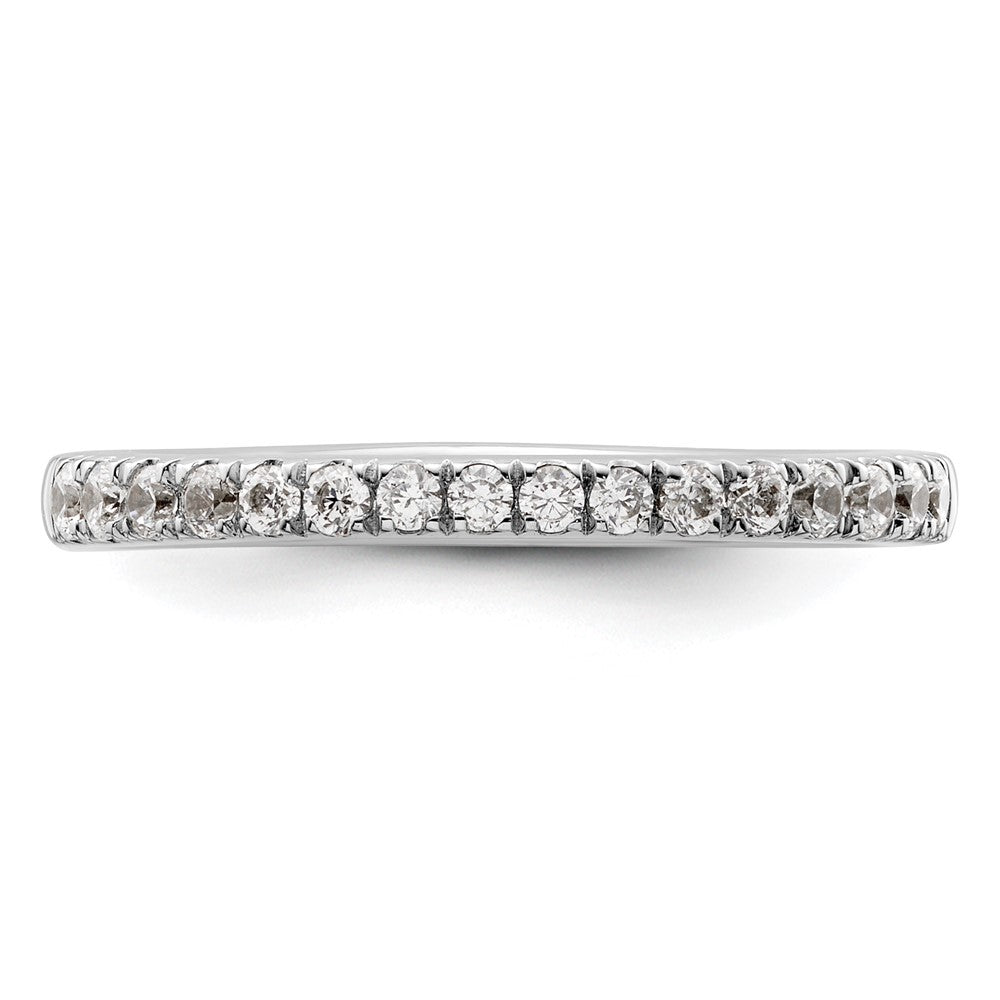 14K White Gold 1/3 carat Diamond Complete Wedding Band
