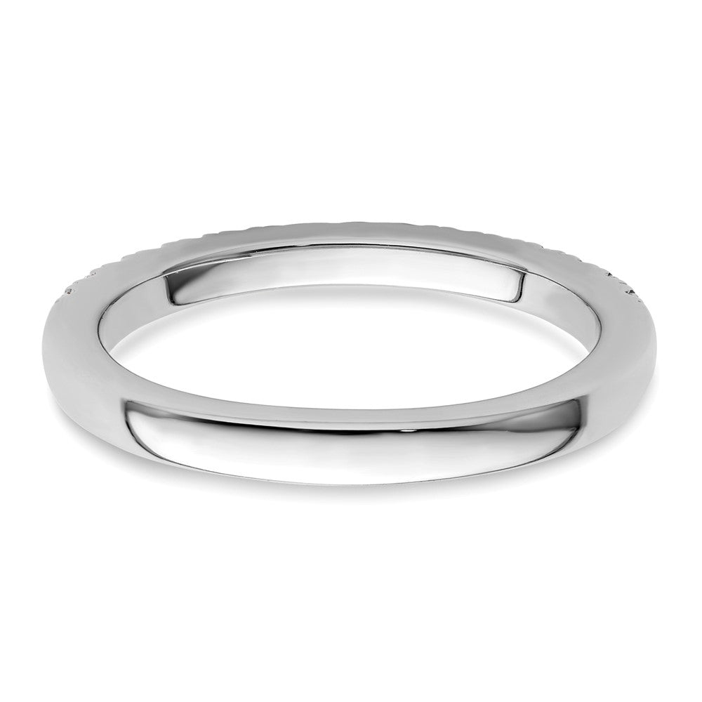 14K White Gold 1/3 carat Diamond Complete Wedding Band