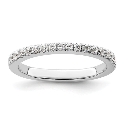 14K White Gold 1/3 carat Diamond Complete Wedding Band