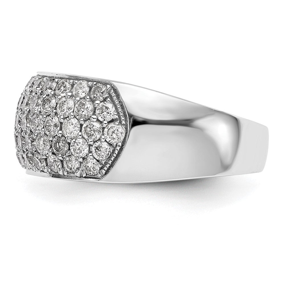 True Origin 14K White Gold 1 5/8 carat Lab Grown Diamond VS+ F+ Complete Band