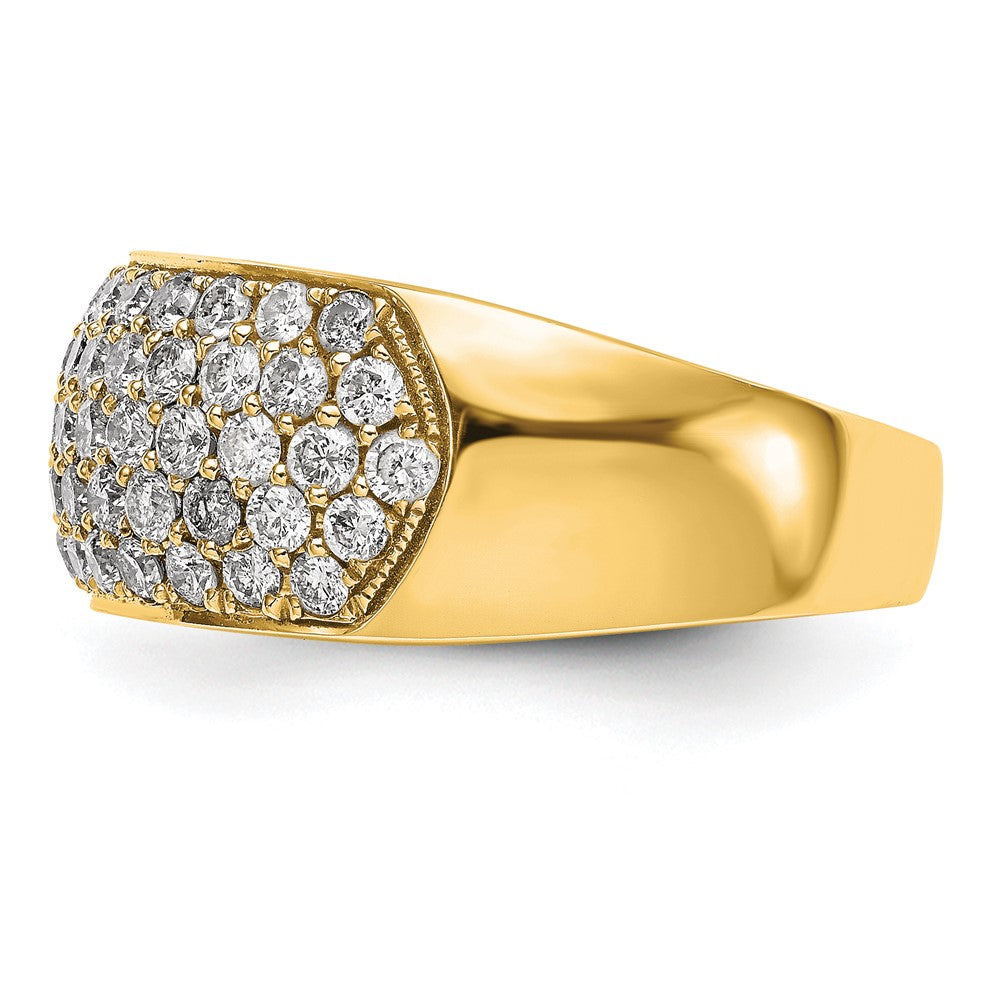 True Origin 14K Yellow Gold 1 5/8 carat Lab Grown Diamond VS+ F+ Complete Band