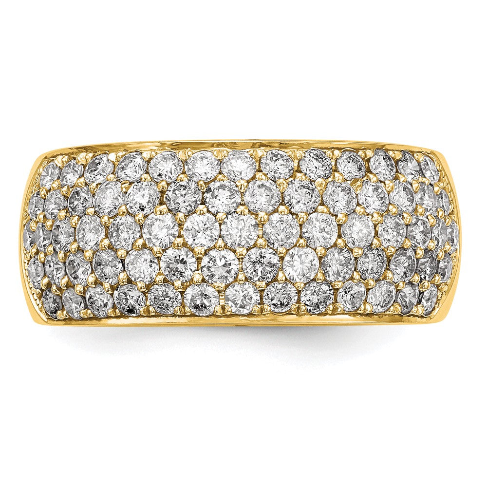 True Origin 14K Yellow Gold 1 5/8 carat Lab Grown Diamond VS+ F+ Complete Band