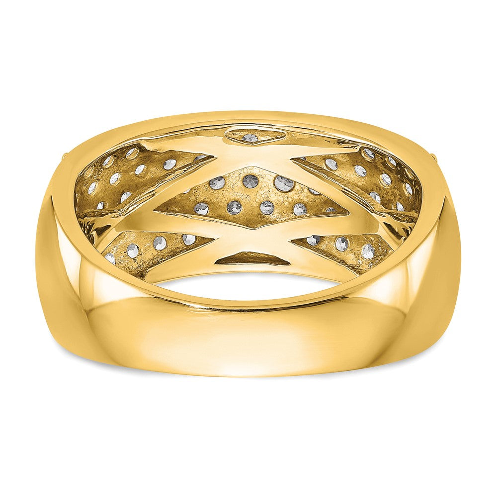 True Origin 14K Yellow Gold 1 5/8 carat Lab Grown Diamond VS+ F+ Complete Band
